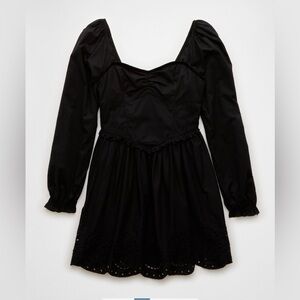 AE Long Sleeve Sweetheart Mini Dress